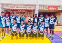 ખેલ મહાકુંભમાં જિલ્લા કક્ષાની કબડ્ડી સ્પર્ધામાં કોડીનારની સોમનાથ એકેડેમીનો દબદબો