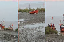 ભરૂચના આસરસા ગામે દરિયામાં કામદારો સવાર બોટ પલટી, એક કામદારનું મોત, એક ગુમ