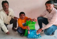નર્મદા સિમેન્ટ કંપની દ્વારા ૪પ દિવ્યાંગોને સ્વચ્છતા કીટનું વિતરણ