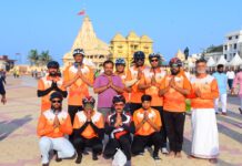 લીલીયાના પૂતળીયા(દાડમા) હનુમંત સાયકલના કો.ઓર્ડિનેટરે સોમનાથ સુધી સાયકલ યાત્રા કરી