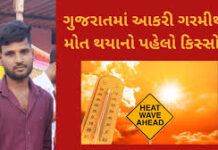 ગુજરાતમાં ગરમીથી યુવકનું મોત, ૨૮ વર્ષનો યુવક હીટસ્ટ્રોક સહન ન કરી શક્યો, અને ઢળી પડ્યો