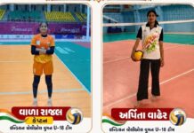 કોડીનારની બે વોલીબોલ ખેલાડીઓની ઈન્ડિયા અંડર-૧૮ ટીમમાં પસંદગી