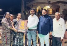 અમરેલીના વોર્ડ નં.૩ શાસ્ત્રીનગરમાં ભાજપના નવનિયુક્ત પદાધિકારીઓનું સન્માન કરાયું