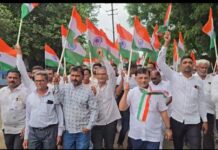 મહેશ કસવાળાની ઉપસ્થિતિમાં લીલીયા ખાતે તિરંગા યાત્રા યોજાઈ