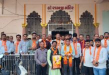 લાઠીમાં સંત રવિદાસજી મહારાજની જન્મજયંતીએ કળશ યાત્રા