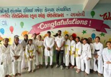 ગજેરા કેમ્પસ-વિદ્યાસભાના ખેલાડીઓનો જિલ્લા કક્ષાની કરાટે સ્પર્ધામાં ર૩ મેડલ જીત્યા