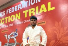 આયુષ ઝાલાની વર્લ્ડ સ્કૂલ ગેમ્સ જુડો ચેમ્પિયનશિપ માટે પસંદગી