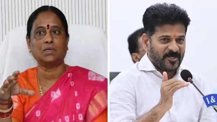 telangana-congress-controversy-cm-revanth-reddy-removes-konda-surekha